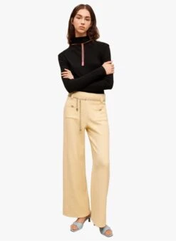 Maje PILLO - Broek Van Tweed | Geel -MORGAN Verkoop 3991001