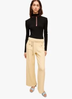 Maje PILLO - Broek Van Tweed | Geel