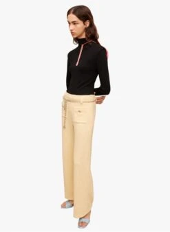 Maje PILLO - Broek Van Tweed | Geel -MORGAN Verkoop 3991003