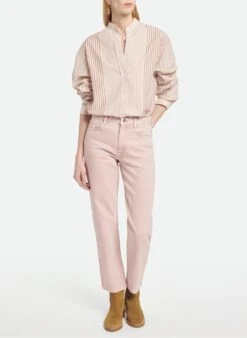 Vanessa Bruno LIDIANE - Wijd, Gestreept Overhemd Van Katoen | Beige 13 Vanessa Bruno LIDIANE - Wijd, Gestreept Overhemd Van Katoen | Beige -MORGAN Verkoop 3996171