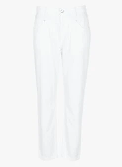 INDI - Mom Fit Jeans Met Hoge Taille | Wit