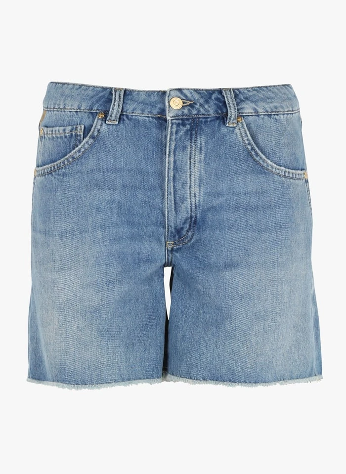Reiko SWAN - Katoenen Short Met Hoge Taille | Jeans Verschoten 5 Reiko SWAN - Katoenen Short Met Hoge Taille | Jeans Verschoten - Afbeelding 3