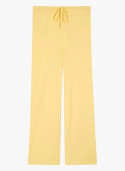 American Vintage ZELYM - Straight-fit Broek Van Katoenmix | Beige