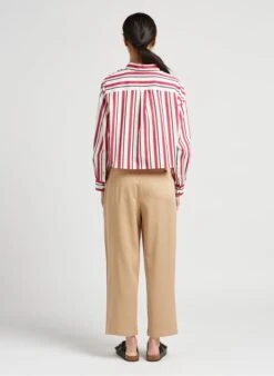 Scotch And Soda Rechte Broek Met Hoge Taille | Beige -MORGAN Verkoop 4007958