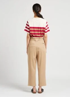 Scotch And Soda Rechte Broek Met Hoge Taille | Beige -MORGAN Verkoop 4007962