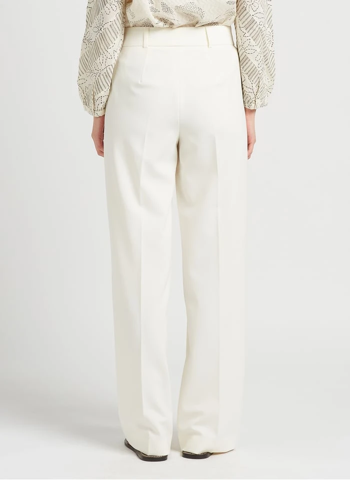 MAISON 123 LIVIA - Wijde Broek Met Hoge Taille | Beige 4 MAISON 123 LIVIA - Wijde Broek Met Hoge Taille | Beige - Afbeelding 2