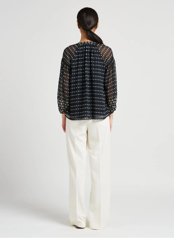 MAISON 123 LIVIA - Wijde Broek Met Hoge Taille | Beige 9 MAISON 123 LIVIA - Wijde Broek Met Hoge Taille | Beige - Afbeelding 7