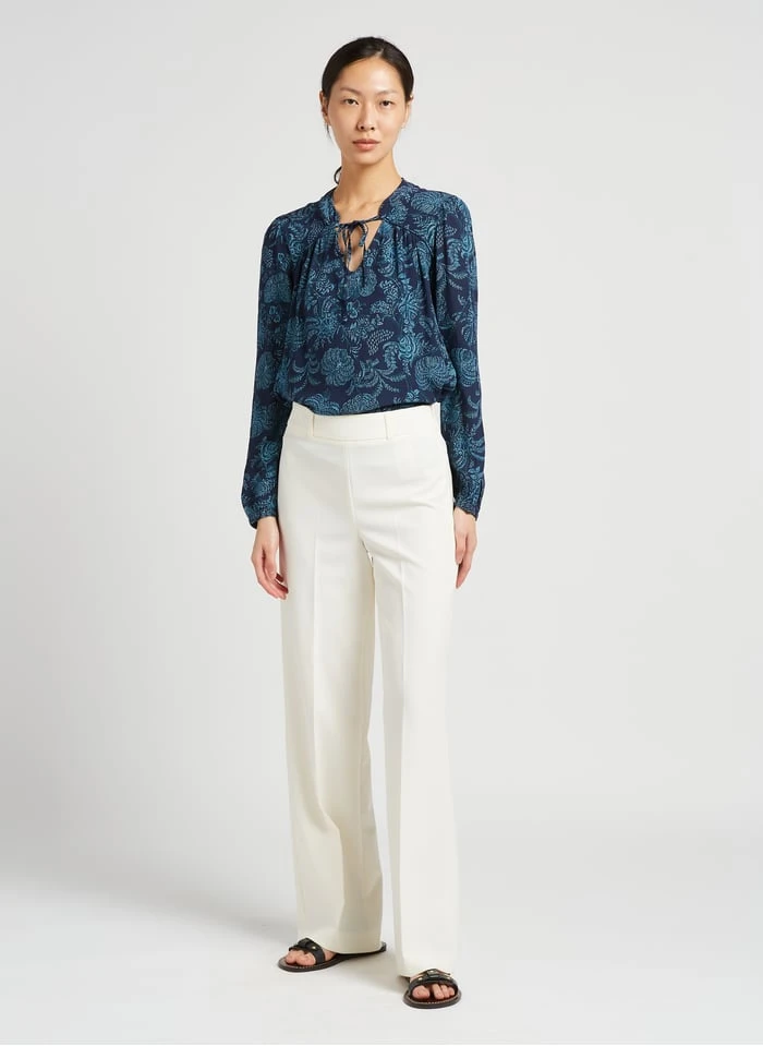 MAISON 123 LIVIA - Wijde Broek Met Hoge Taille | Beige 10 MAISON 123 LIVIA - Wijde Broek Met Hoge Taille | Beige - Afbeelding 8