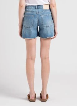Reiko SWAN - Katoenen Short Met Hoge Taille | Jeans Verschoten 8 Reiko SWAN - Katoenen Short Met Hoge Taille | Jeans Verschoten -MORGAN Verkoop 4008344