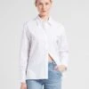 Reiko CAISSY - Rechte, Katoenen Blouse | Wit -MORGAN Verkoop 4008378