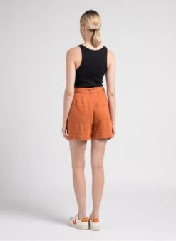 Reiko STANLY - Ruimvallend Short Katoenblend | Oranje 11 Reiko STANLY - Ruimvallend Short Katoenblend | Oranje -MORGAN Verkoop 4008580
