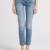 Reiko NINE - Boyfriend-jeans Met Lage Taille Katoenblend | Blauw -MORGAN Verkoop 4008609