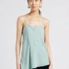 THEORY DRAPE SLIP CAMI - Top Met Schouderbandjes | Grijs