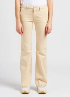Reiko SASHA - Flared Jeans Katoenblend | Beige