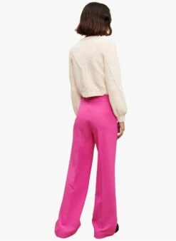 Maje PATRICIA - Wijde Geklede Broek | Roze 13 Maje PATRICIA - Wijde Geklede Broek | Roze -MORGAN Verkoop 4011198