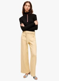 Maje PILLO - Broek Van Tweed | Geel -MORGAN Verkoop 4011203