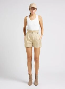IRO DIAN - Short Met Hoge Taille | Bruin 15 IRO DIAN - Short Met Hoge Taille | Bruin -MORGAN Verkoop 4012001