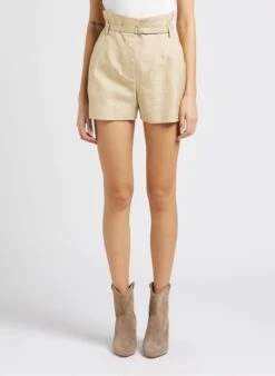 IRO DIAN - Short Met Hoge Taille | Bruin