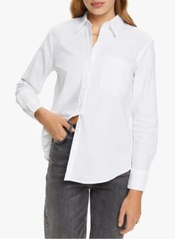 ESPRIT Rechte, Katoenen Blouse | Wit