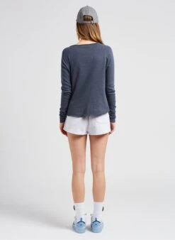 American Vintage BOBYPARK - Short Van Biokatoen | Grijs -MORGAN Verkoop 4021991