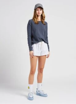 American Vintage BOBYPARK - Short Van Biokatoen | Grijs -MORGAN Verkoop 4021992