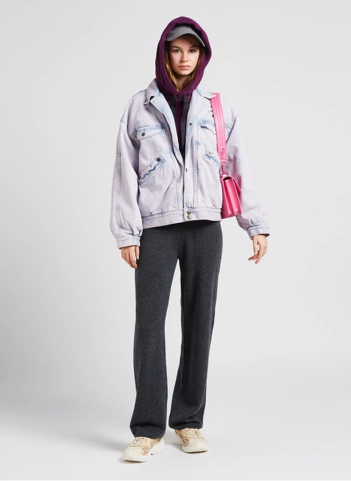 American Vintage DAMSVILLE - Wijde Broek Wolblend | Grijs 8 American Vintage DAMSVILLE - Wijde Broek Wolblend | Grijs - Afbeelding 6