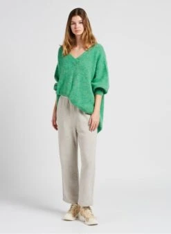 American Vintage GANOW - Wijde Joggingbroek Van Katoenmix | Grijs 16 American Vintage GANOW - Wijde Joggingbroek Van Katoenmix | Grijs -MORGAN Verkoop 4022252