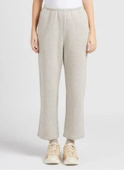 American Vintage GANOW - Wijde Joggingbroek Van Katoenmix | Grijs