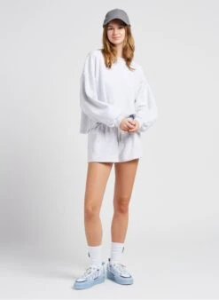 American Vintage BOBYPARK - Short Van Biokatoen | Grijs -MORGAN Verkoop 4022288