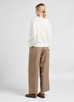 Vila Wijde Broek Met Hoge Taille | Bruin -MORGAN Verkoop 4022496