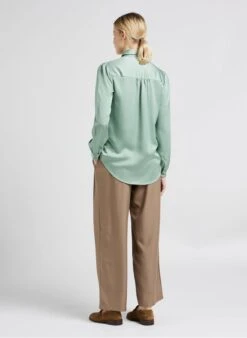 Vila Wijde Broek Met Hoge Taille | Bruin -MORGAN Verkoop 4022504