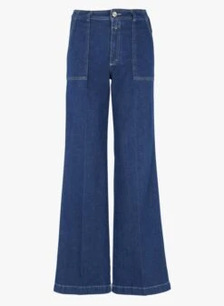 CLOSED ARIA - Flared Jeans Met Hoge Taille Van Katoenmix | Blauw -MORGAN Verkoop 4027830