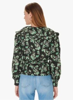 Tara Jarmon CRISTINA - Top Met Overslag En Print | Grijs -MORGAN Verkoop 4029853