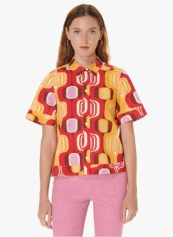 Tara Jarmon CAMMIE - Katoenen Overhemd Met Print | Rood