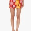 Tara Jarmon STELLA - Short Van Stretchkatoen Met Print | Rood -MORGAN Verkoop 4030432