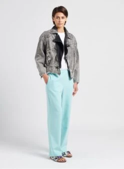 MOSS COPENHAGEN FANILLA - Soepelvallende, Rechte Broek | Blauw -MORGAN Verkoop 4033062