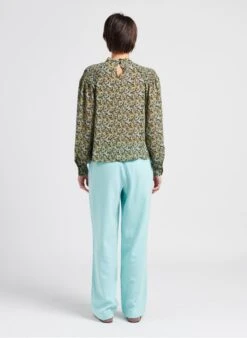 MOSS COPENHAGEN FANILLA - Soepelvallende, Rechte Broek | Blauw -MORGAN Verkoop 4033065