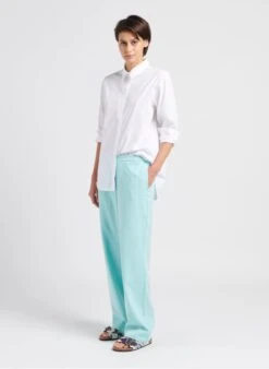 MOSS COPENHAGEN FANILLA - Soepelvallende, Rechte Broek | Blauw -MORGAN Verkoop 4033070