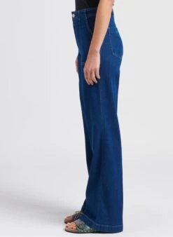 CLOSED ARIA - Flared Jeans Met Hoge Taille Van Katoenmix | Blauw -MORGAN Verkoop 4033095