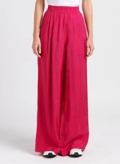 TWINSET Soepelvallende, Wijde Broek | Zwart