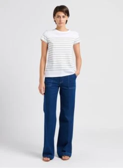 CLOSED ARIA - Flared Jeans Met Hoge Taille Van Katoenmix | Blauw -MORGAN Verkoop 4033143 1