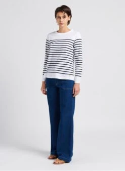 CLOSED ARIA - Flared Jeans Met Hoge Taille Van Katoenmix | Blauw -MORGAN Verkoop 4033147