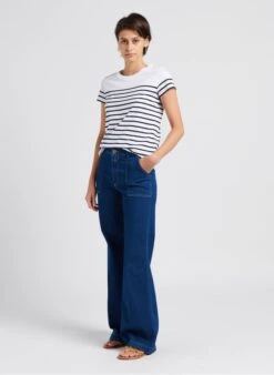 CLOSED ARIA - Flared Jeans Met Hoge Taille Van Katoenmix | Blauw -MORGAN Verkoop 4033151
