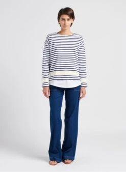 CLOSED ARIA - Flared Jeans Met Hoge Taille Van Katoenmix | Blauw -MORGAN Verkoop 4033186