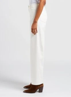 Please Wijde, Katoenen Jeans Met Hoge Taille | Beige -MORGAN Verkoop 4035063