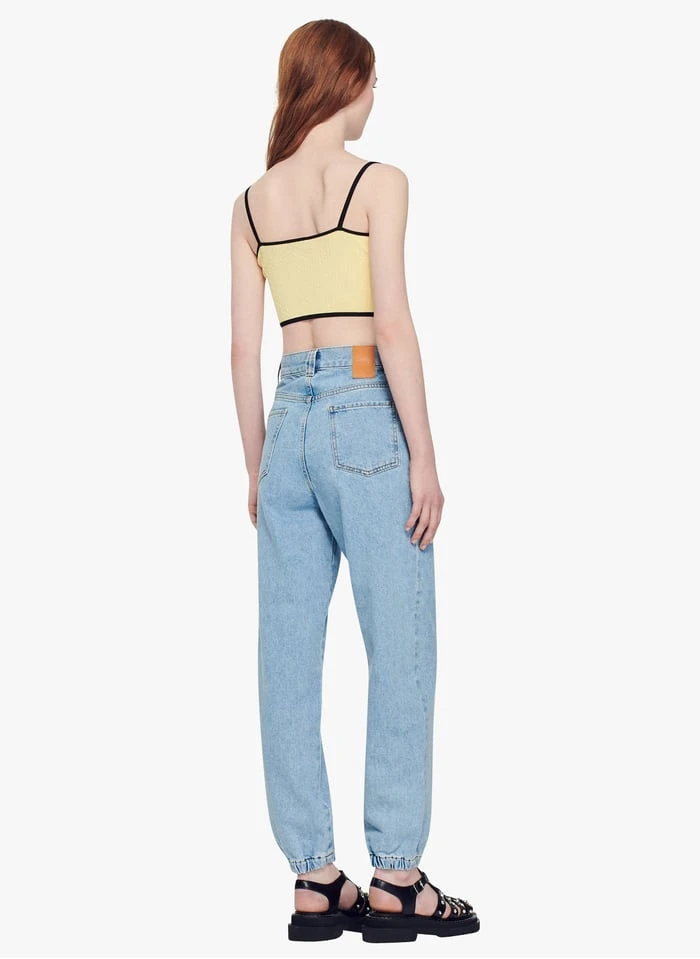 Sandro MELVIN - Rechte, Katoenen Jeans Met Verwassen Look | Blauw 9 Sandro MELVIN - Rechte, Katoenen Jeans Met Verwassen Look | Blauw - Afbeelding 7