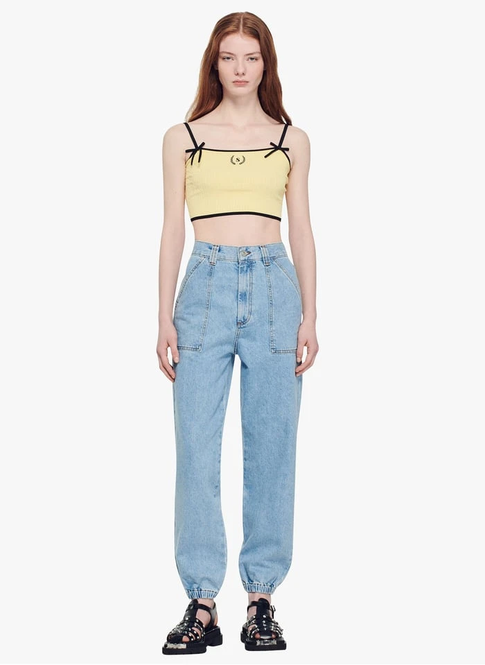 Sandro MELVIN - Rechte, Katoenen Jeans Met Verwassen Look | Blauw 5 Sandro MELVIN - Rechte, Katoenen Jeans Met Verwassen Look | Blauw - Afbeelding 3