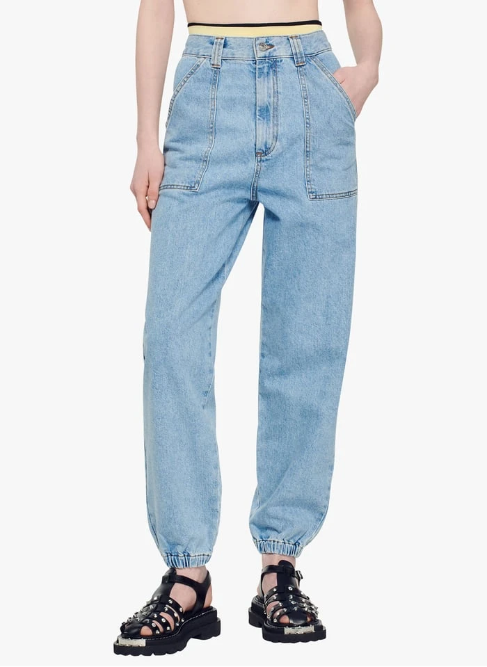 Sandro MELVIN - Rechte, Katoenen Jeans Met Verwassen Look | Blauw 8 Sandro MELVIN - Rechte, Katoenen Jeans Met Verwassen Look | Blauw - Afbeelding 6