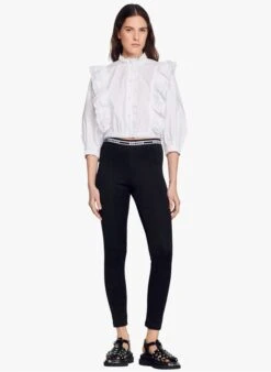 Sandro SCOTT - Legging Van Jersey | Zwart -MORGAN Verkoop 4036462