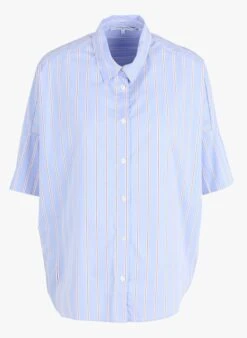 GERARD DAREL CHARLENE - Ruimvallende, Gestreepte Blouse Katoenblend | Blauw -MORGAN Verkoop 4040093